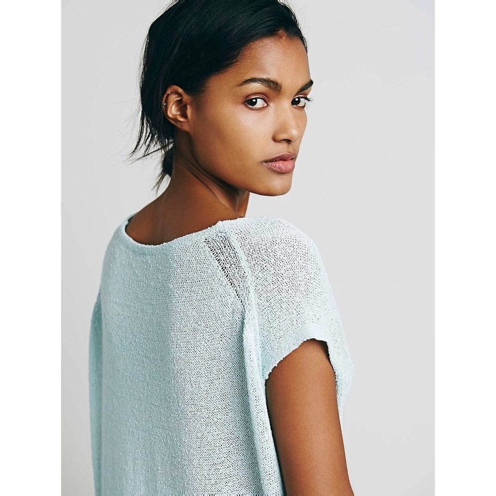 Free People Mint Sleeveless Tunic Sweater - Picture 3 of 7